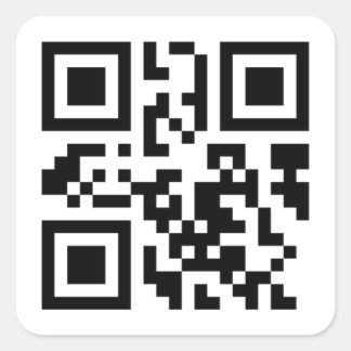 Adesivo Quadrado Vinheta QrCode