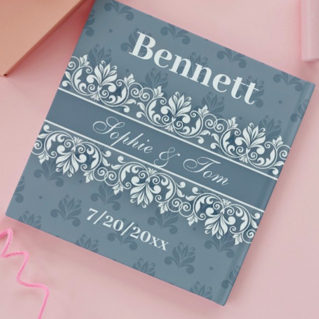 Adesivo Quadrado Vinheta quadrada azul empoeirada (Criador carregado)