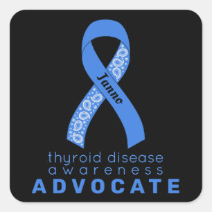 Adesivo Quadrado Vinheta quadrada branca de Advocate para a Doença 