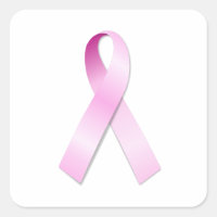 Vinheta Quadrada de Fita Rosa