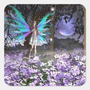 Adesivo Quadrado Vinheta quadrada encurtada