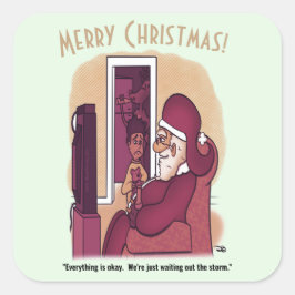 Adesivo Quadrado Vinheta Quadrada Grande de Tempestade