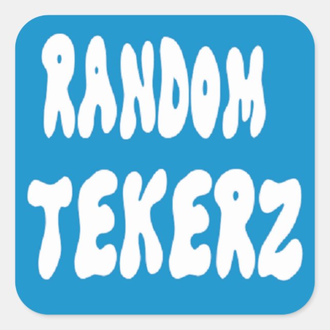 Adesivo Quadrado Vinheta Quadrada Random Tekerz (Frente)