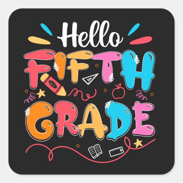 Adesivo Quadrado Vinheta quadrado 5 (Frente)