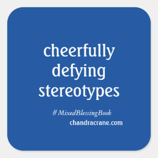 Adesivo Quadrado Vinheta quadrado de bênção mista