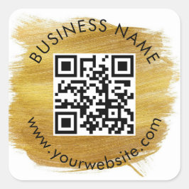 Adesivo Quadrado Vinheta quadrado Modelo de código QR personalizado