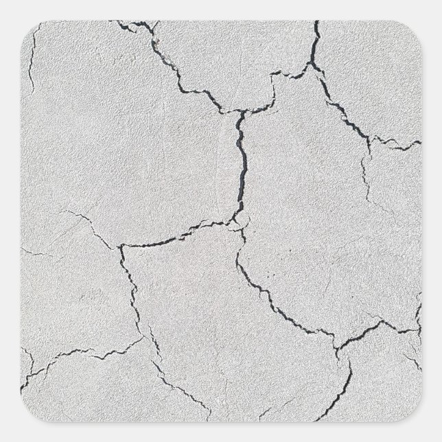 Adesivo Quadrado Vinheta rachada (Frente)