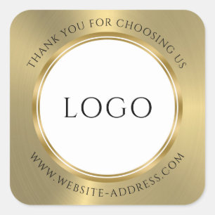 Adesivo Quadrado Vinheta redonda clássica com aspecto brilhante e D