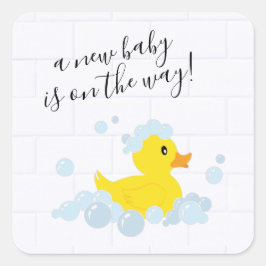 Adesivo Quadrado Vinheta redonda clássica com disco de borracha