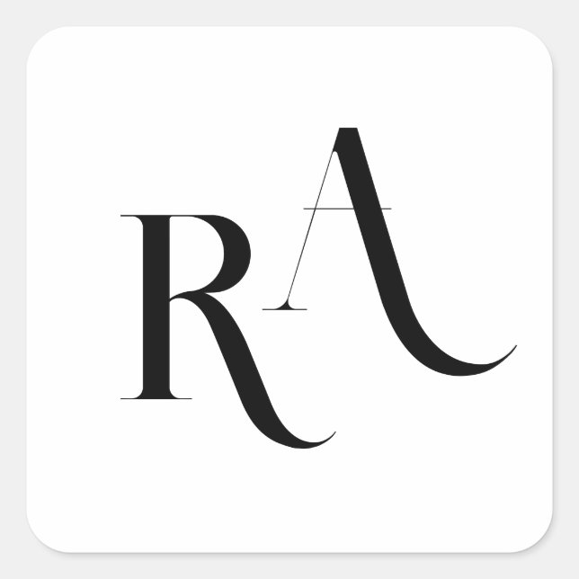 Adesivo Quadrado Vinheta redonda clássica de casamento clássico mod (Frente)