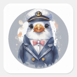 Adesivo Quadrado Vinheta redonda clássica Sammy