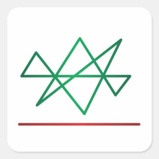 Adesivo Quadrado Vinheta reiki das estrelas das Midas