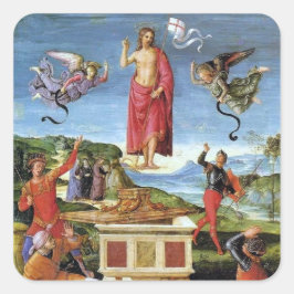 Adesivo Quadrado Vinheta: Ressurreição do Pássaro