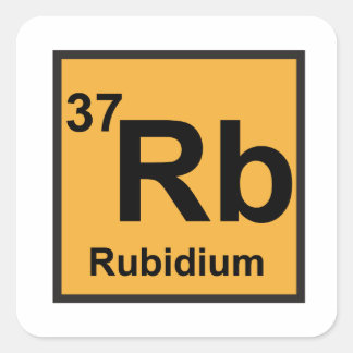 Adesivo Quadrado Vinheta Rubidium