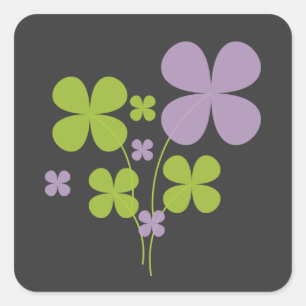 Adesivo Quadrado Vinheta Shamrock
