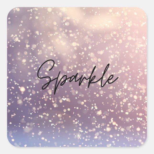 Adesivo Quadrado Vinheta Sparkle (Frente)