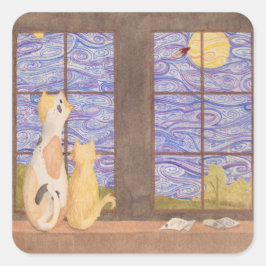 Adesivo Quadrado Vinheta Traseira Esquerda