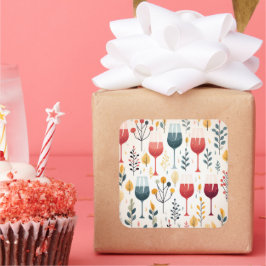 Adesivo Quadrado Vinheta-vinheta-de-vinho