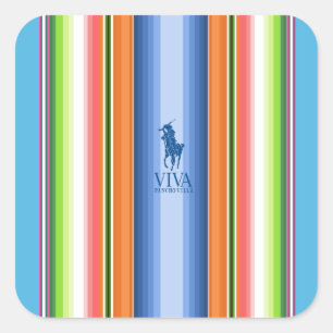 Adesivo Quadrado vinheta VIVA