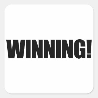 Adesivo Quadrado Vinheta WINNING