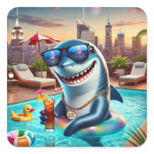 Vinheta Zodíaca de Tubarão-de-Corte Super-Cortado