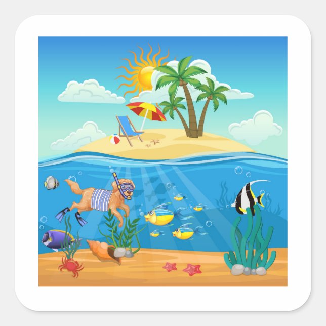 Adesivo Quadrado Vinhetas (Frente)