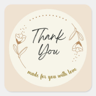 Adesivo Quadrado Vinhetas