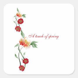 Adesivo Quadrado Vinhetas