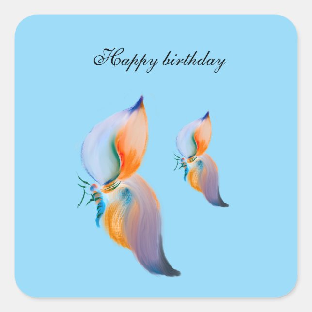 Adesivo Quadrado Vinhetas (Frente)