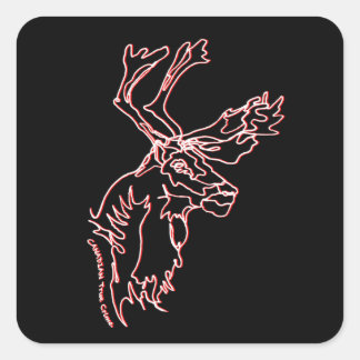 Adesivo Quadrado Vinhetas com design de carrinho