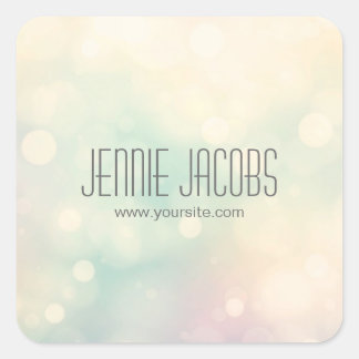 Adesivo Quadrado Vinhetas de Boque Sutis