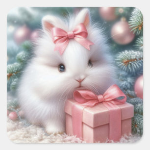 Adesivo Quadrado Vinhetas de Bunny