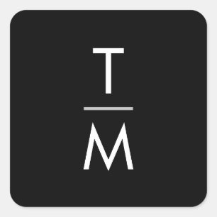 Adesivo Quadrado Vinhetas de Casamento