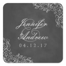 Vinhetas de Casamento de Chalkboard