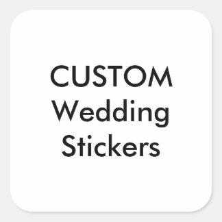 Adesivo Quadrado Vinhetas de Casamento Personalizadas MATTA QUADRAD