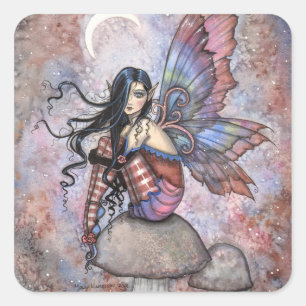 Adesivo Quadrado Vinhetas de fada