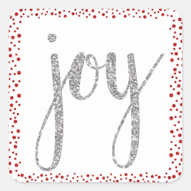 Adesivo Quadrado Vinhetas de férias de alegria (Frente)