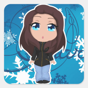 Adesivo Quadrado Vinhetas de férias Sharm