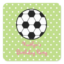 Vinhetas de Festa de aniversário de futebol femini