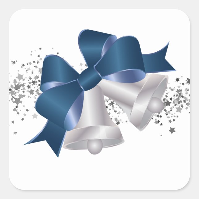 Adesivo Quadrado Vinhetas de Natal (Frente)