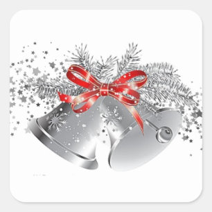 Adesivo Quadrado Vinhetas de Natal