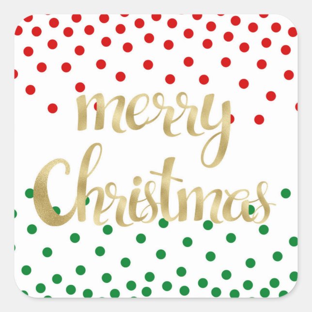 Adesivo Quadrado Vinhetas de Natal (Frente)