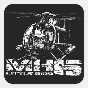 Adesivo Quadrado Vinhetas de pássaro pequeno MH6
