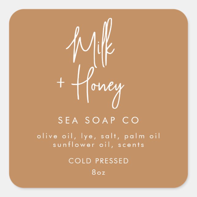 Adesivo Quadrado Vinhetas de sabão (Frente)