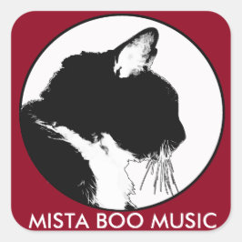 Adesivo Quadrado Vinhetas MÚSICA MISTA BOO