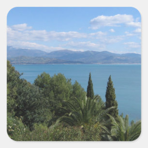 Adesivo Quadrado vinhetas personalizadas Costa del Cilento