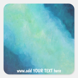 Adesivo Quadrado Vinhetas quadradas de arte em flor