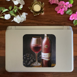 Adesivo Quadrado Vinho tinto