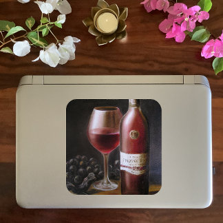 Adesivo Quadrado Vinho tinto