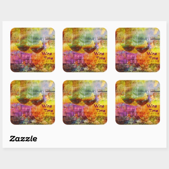 Adesivo Quadrado Vinho, Vinhetas Marmoreadas (Folha)